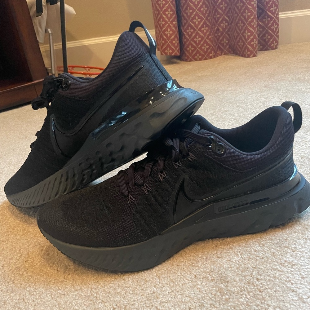 New Nike React Infinity Run Flyknit Black Iron Grey Men’s 11.5